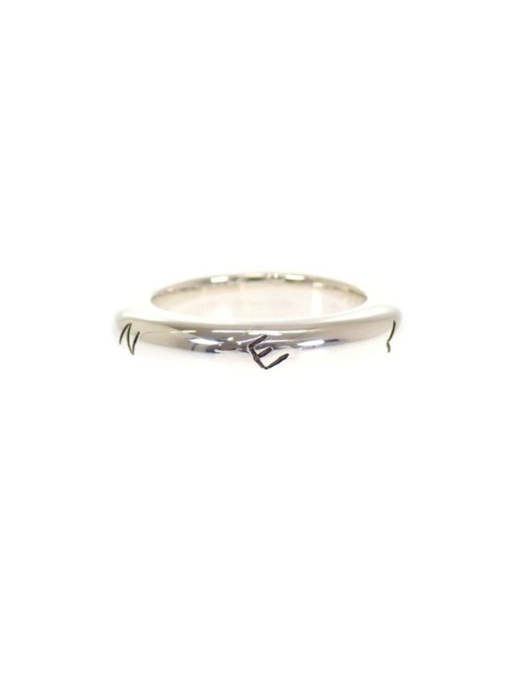 Chanel Logo Ring 925 Sterling Silver Vintage - Picture 4 of 13